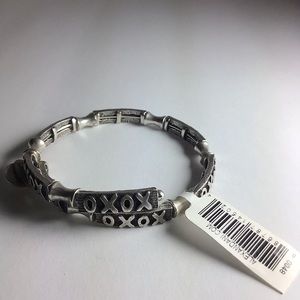 ALEX AND ANI XO WRAP BRACELET RAFAELIAN SILVER NWT